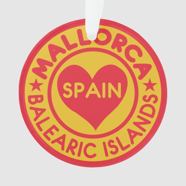Ornamento del personalizado de Mallorca España (Anverso)