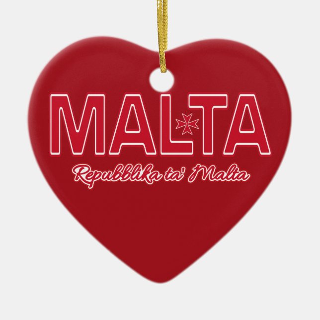 Ornamento del personalizado de MALTA (Frente)