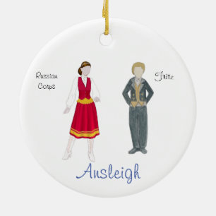 Ornamento del personalizado de Nutcracker para Ash