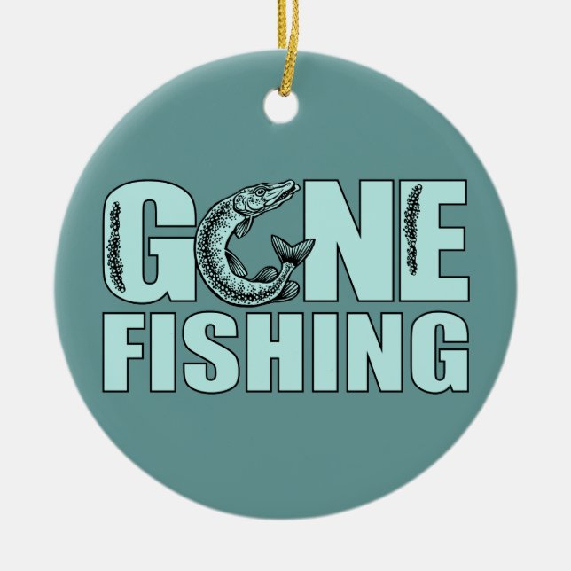 Ornamento del personalizado de PESCA desaparecido (Frente)