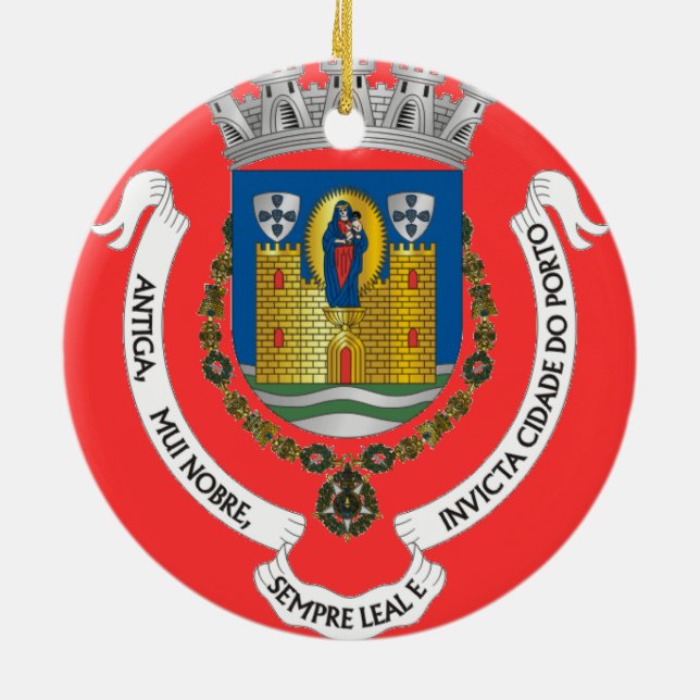 Ornamento del personalizado de Porto* Portugal (Atrás)