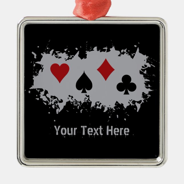 ornamento del personalizado de Splash de tarjeta (Frente)