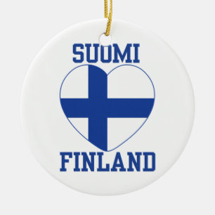 Ornamento del personalizado de SUOMI FINLANDIA