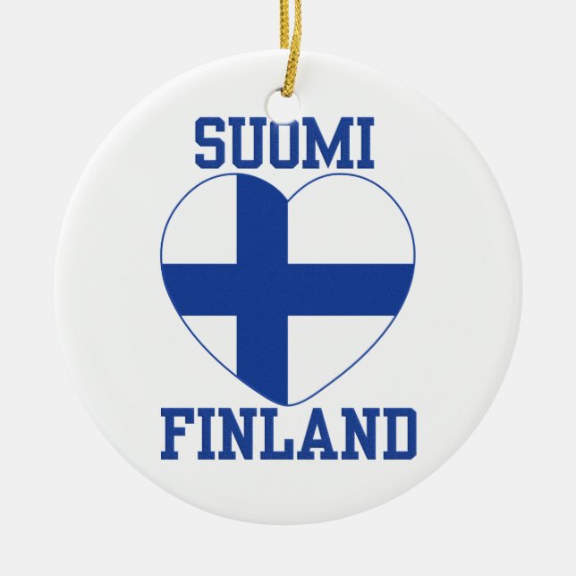 Ornamento del personalizado de SUOMI FINLANDIA (Frente)