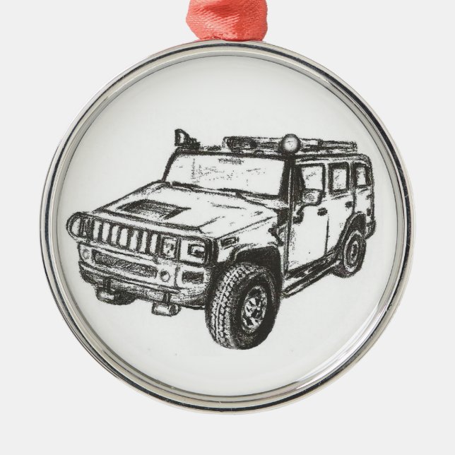 Ornamento del personalizado del camión de Hummer (Frente)