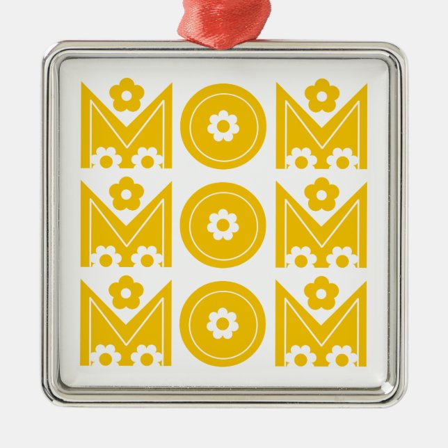 Ornamento del personalizado del Día de la Madre (Frente)