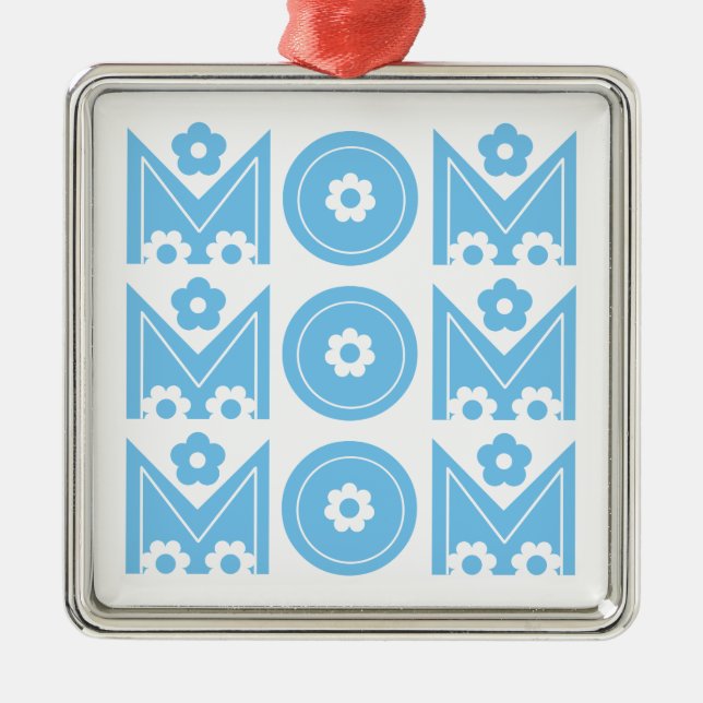 Ornamento del personalizado del Día de la Madre (Frente)