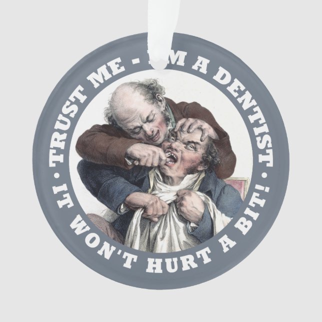 Ornamento del personalizado del humor del DENTISTA (Anverso)