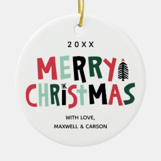 Ornamento del personalizado del navidad del árbol