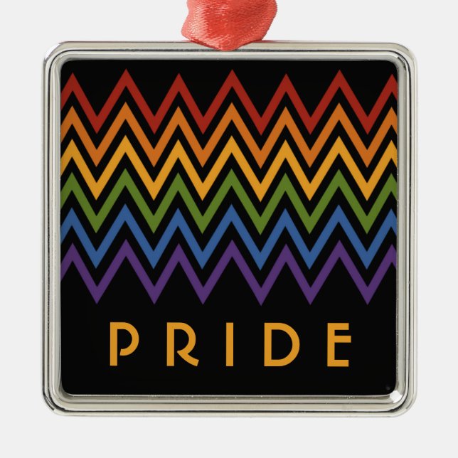 Ornamento del personalizado del patrón de cheurón  (Frente)
