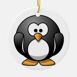 Ornamento del Personalizado del pingüino de grasas