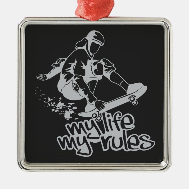 Ornamento del personalizado del Skateboarding (Frente)