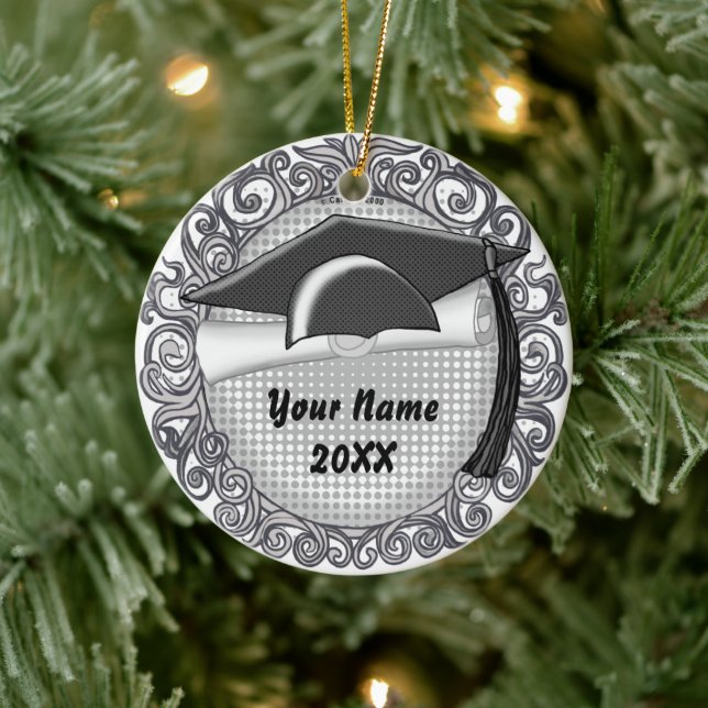 Ornamento del personalizado del tapón de graduació (Árbol)