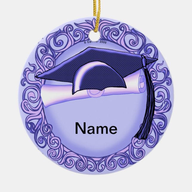 Ornamento del personalizado del tapón de graduació (Frente)