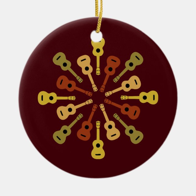Ornamento del personalizado del Ukulele (Frente)