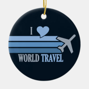 Ornamento del personalizado del World Travel