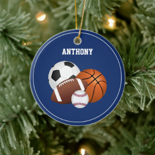 Ornamento del Personalizado Deportivo Azul