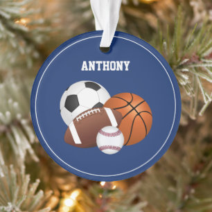 Ornamento del Personalizado Deportivo Azul