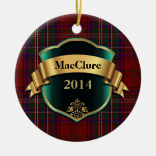 Ornamento del Personalizado MacClure Tartan Plaid