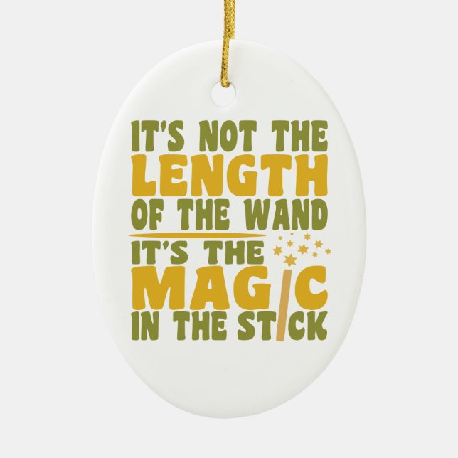 Ornamento del personalizado MAGIC WAND (Frente)