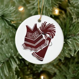 Ornamento del personalizado Maroon y el animador b