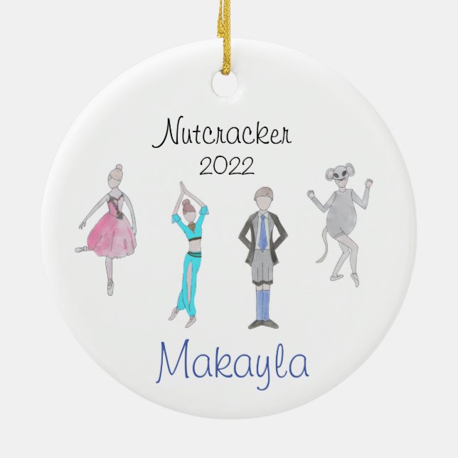 Ornamento del personalizado Nutcracker para Heidi  (Atrás)