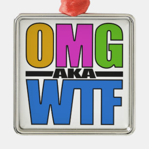 Ornamento del personalizado OMG alias WTF