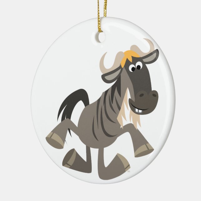 Ornamento del personalizado Tap Dancing Wildebeest (Izquierda)