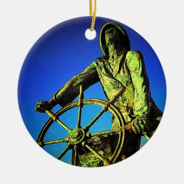 Ornamento del pescador de Gloucester (Frente)