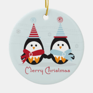 Ornamento del pingüino del navidad