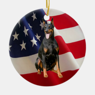 Ornamento del Pinscher del Doberman
