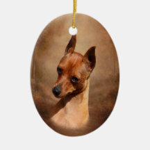 Ornamento del Pinscher miniatura