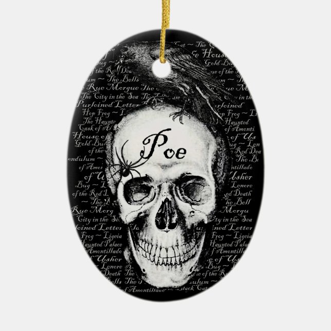 Ornamento del Poe del cuervo (Frente)