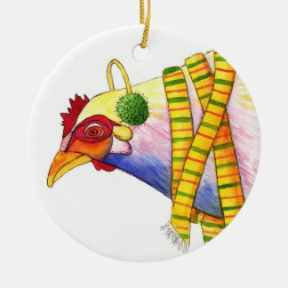 Ornamento del pollo del invierno