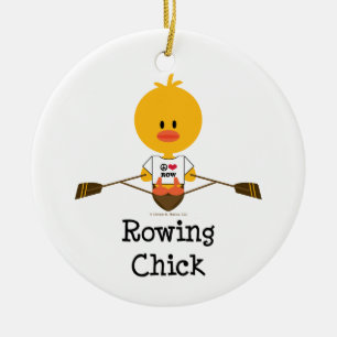 Ornamento del polluelo del Rowing