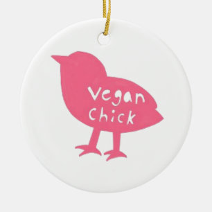 Ornamento del polluelo del vegano