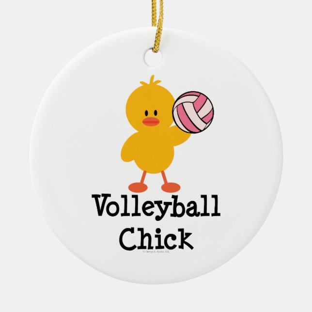 Ornamento del polluelo del voleibol (Frente)