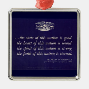 Ornamento del Poster Patriótico de la Segunda Guer