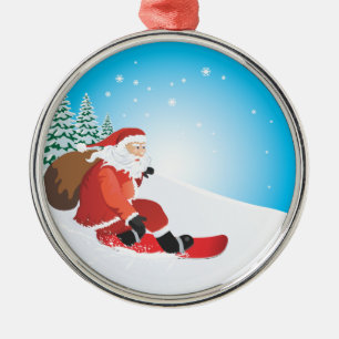 Ornamento del premio de la snowboard de Santa
