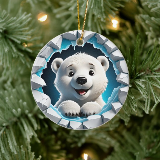 Ornamento del primer oso polar de Navidad (Árbol)