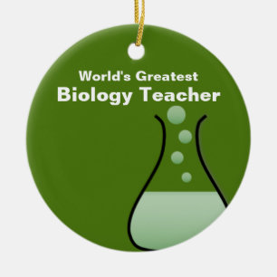 Ornamento del profesor de biología personalizada