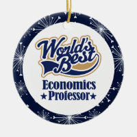 Ornamento del profesor de economía regalo