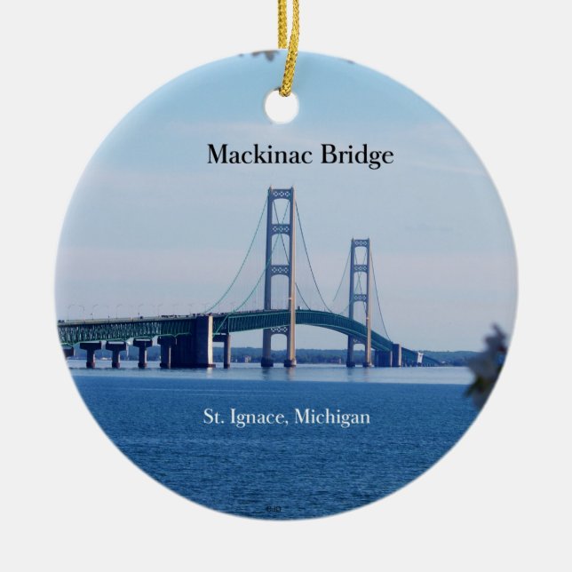 Ornamento del puente Mackinac St. Ignace (Frente)