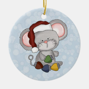 Ornamento del ratón del navidad
