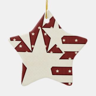 Ornamento del recuerdo de las barras y estrellas