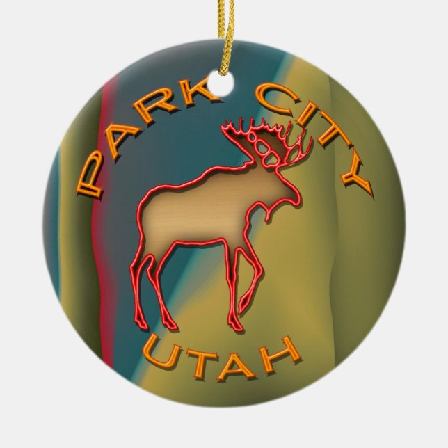 Ornamento del recuerdo de Park City (Frente)