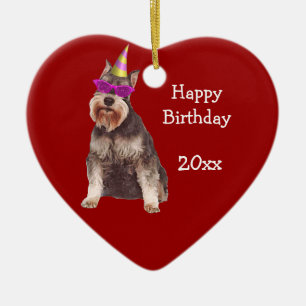 Ornamento del recuerdo del Schnauzer miniatura del