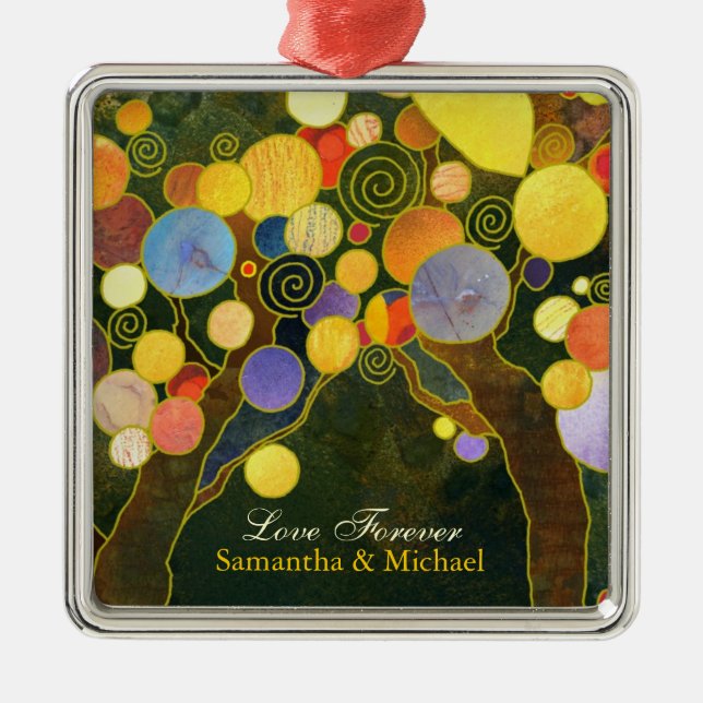 Ornamento del regalo de boda de los pares de los (Frente)