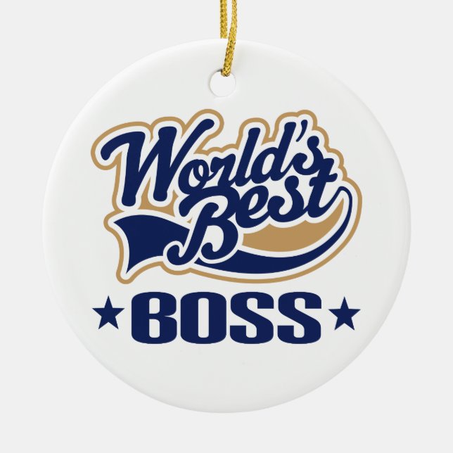Ornamento del regalo de Boss (Frente)