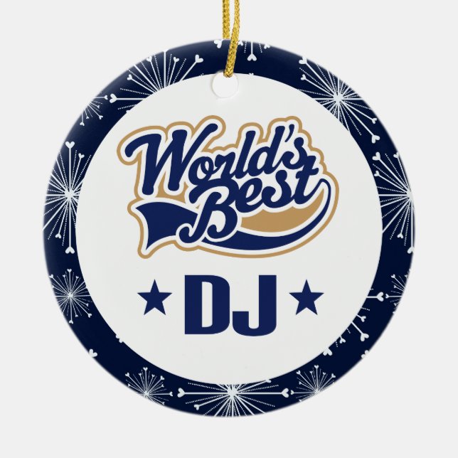 Ornamento del regalo de DJ (Frente)